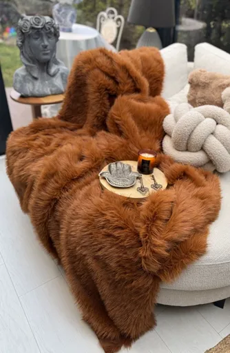 Přehoz na pohovku Lolita 200x75 - Tile Red