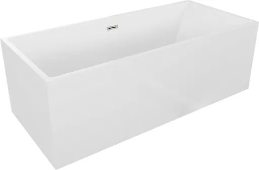 MEXEN/S Vigo volně stojící vana 178,5 x 80, bílá, sifon a přepad nikl kartáčovaná 51251788000-97