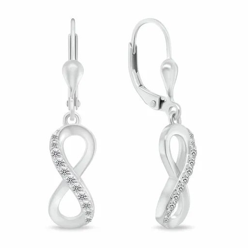 Brilio Silver Oblíbené stříbrné náušnice Nekonečno EA328W