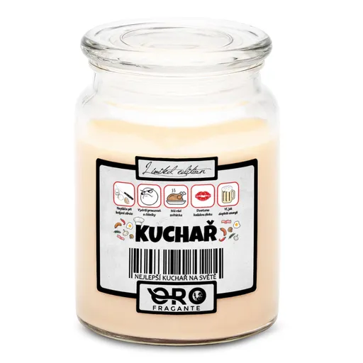 Svíčka Kuchař 100% (Vůně svíčky: Vanilka)