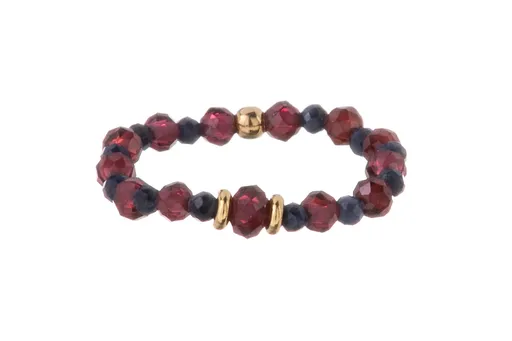 Alisia Korálkový prsten z granátu a safíru AL5239.01.000.D 53 mm