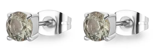 S'Agapõ Ocelové náušnice pecky s krystalem Dazzly SDZ55