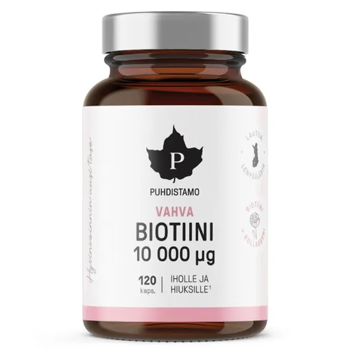 Puhdistamo Biotin Strong 10 000 µg 120 kapslí