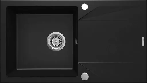 DEANTE Evora černá Granitový dřez s odkapávačem ZQJ_N113
