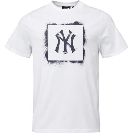 New Era NEW YORK YANKEES MLB SPRAY STAMP Pánské triko, bílá, velikost