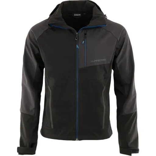 ALPINE PRO KIET Pánská outdoorová bunda, černá, velikost