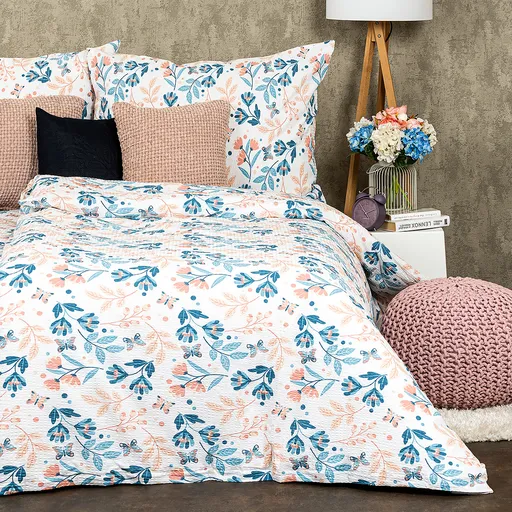 4Home Krepové povlečení Blooming garden , 220 x 200 cm, 2 ks 70 x 90 cm