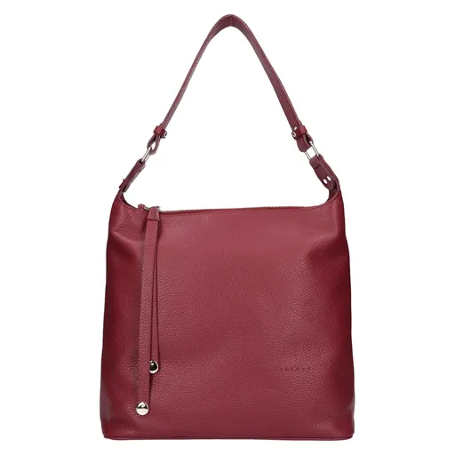 Dámská kožená kabelka Facebag Filonna - vínová