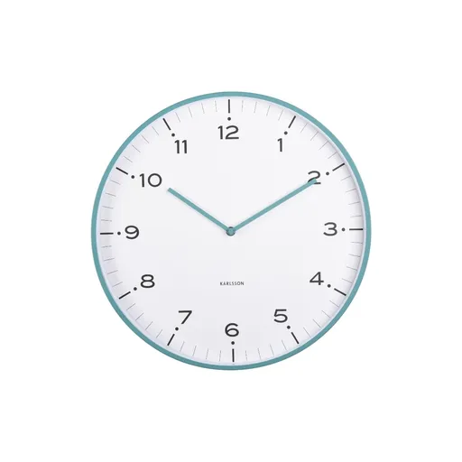 Karlsson 6011BL designové nástěnné hodiny modrá, pr. 40 cm