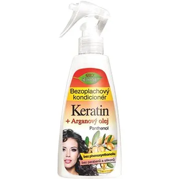 BIONE COSMETICS Bio Keratin +Arganový olej Bezoplachový kondicionér 260 ml (8595061606077)