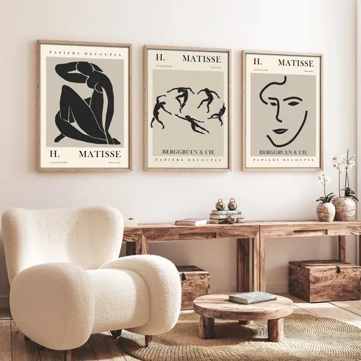 Dekorativní rámovaný obraz z MDF (3 kusy) Huhu255 - 50 x 35