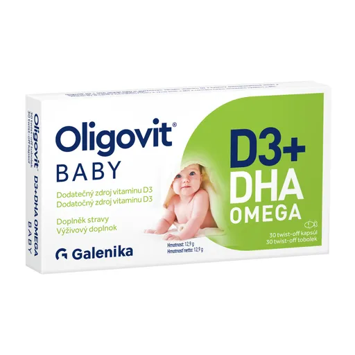 Oligovit BABY D3+DHA OMEGA 30 tobolek