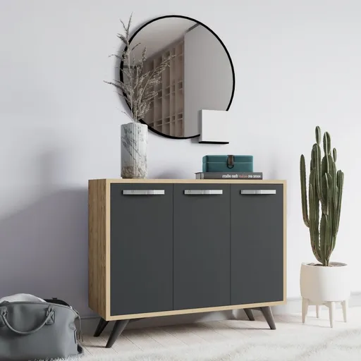 Víceúčelová skříňka Piffa - Oak, Anthracite