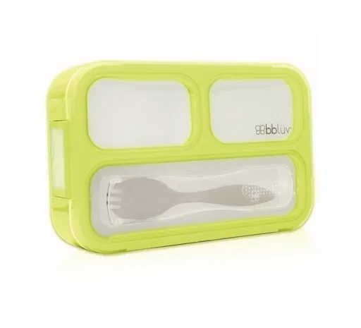 Bblüv Svačinový box Bentö sada Lime