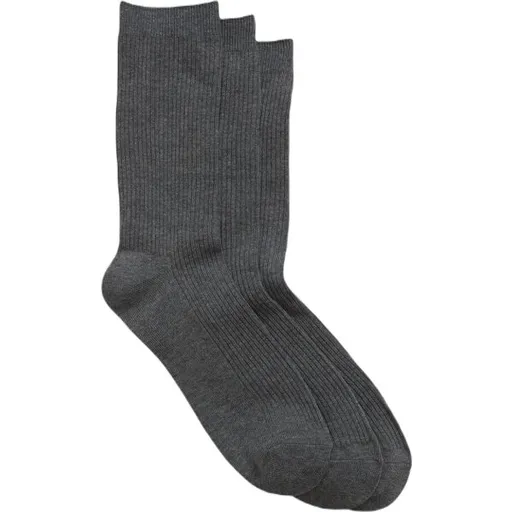 GAP V-BASIC CREW 3PK Pánské ponožky, tmavě šedá, velikost UNI