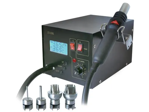 Horkovzdušná stanice ZD-939L - rozbaleno / přelepeno, poničena původ. krabice