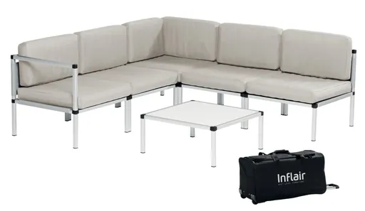 Inflair Kempinková skládací sedací souprava Superior 5762 béžová