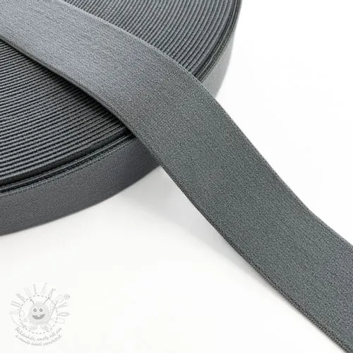 Guma hladká 3 cm dark grey