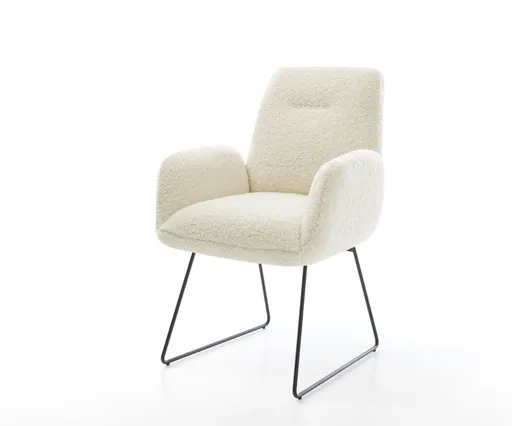 Jídelní židle Zoa-Flex plyšový manšestr béžová černá tenká