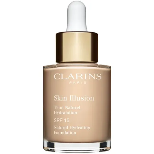 Clarins Skin Illusion Natural Hydrating Foundation rozjasňující hydratační make-up SPF 15 odstín 105N Nude 30 ml