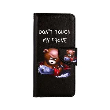 TopQ Pouzdro Vivo Y21s knížkové Don't Touch méďa 68591 (Sun-68591)