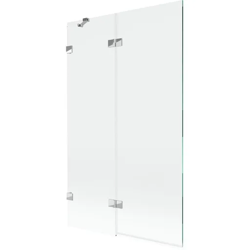 MEXEN/S Lunar vanová zástěna 2-křídlová levá 110 x 150, transparent, chrom 897-110-100-01-00-L
