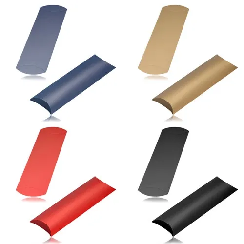 Papírová krabička na šperk, matný povrch, obdélníkový tvar - Barva: Černá