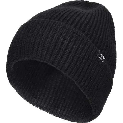 Umbro BIG CUFF RIB BEANIE Zimni čepice, černá, velikost