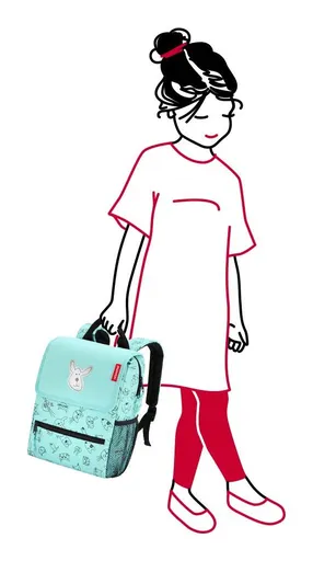 Dětský batoh Reisenthel Backpack Kids Cats and dogs mint
