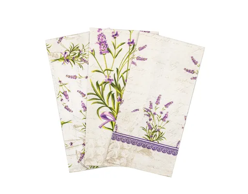 Sada utěrek 3 ks Levandule