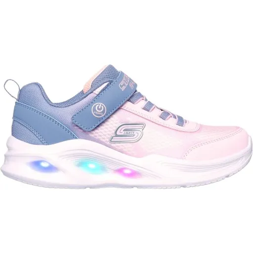 Skechers SOLA GLOW - OMBRE DELUXE Dívčí vycházková obuv, růžová, velikost