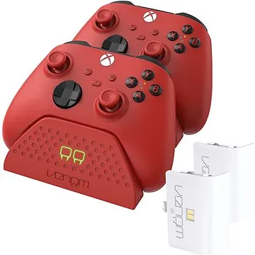 VENOM VS2879 Xbox Series S/X & One Red Twin Docking Station + 2 baterie (VS2879)