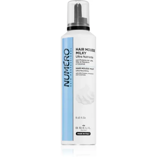 Brelil Professional Milky Ultra Nutriente Hair Mousse pěna pro všechny typy vlasů 250 ml