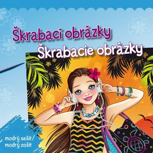 Škrabací obrázky / Škrabacie obrázky - modrý sešit/modrý zošit