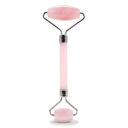 PlumBeauty Váleček na kontury obličeje - růženín (Rose Quartz Facial Roller)
