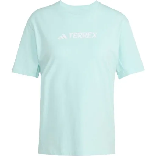 adidas TERREX LOGO TEE W Dámské outdoorové tričko, světle zelená, velikost
