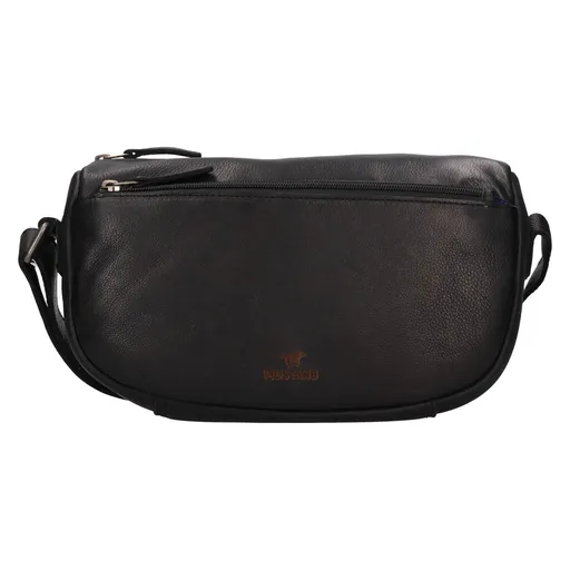 Dámská kožená cossbody kabelka Mustang Inn - černá