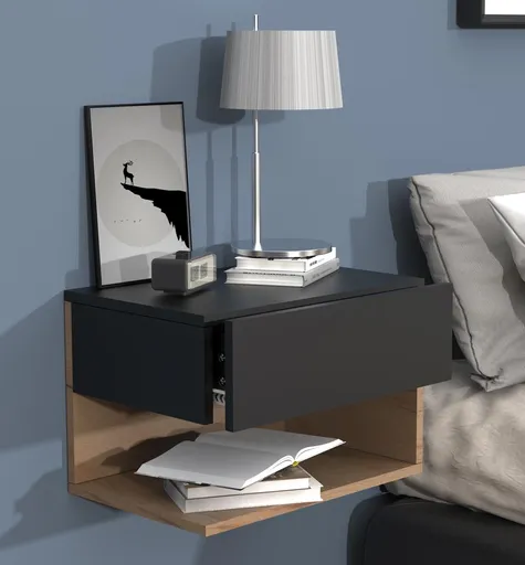 VCM Noční stolek Usal XL 45, černá