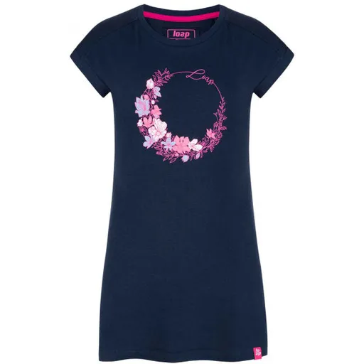 LOAP BALMA Dívčí šaty, tmavě modrá, velikost 122-128