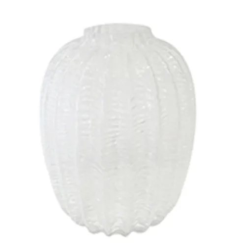 Skleněná váza s vroubkováním Sophia - Ø 17*22cm Parlane