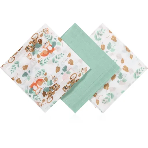 BabyOno Super Soft Mint látkové pleny 70x70 cm Mint 3 ks