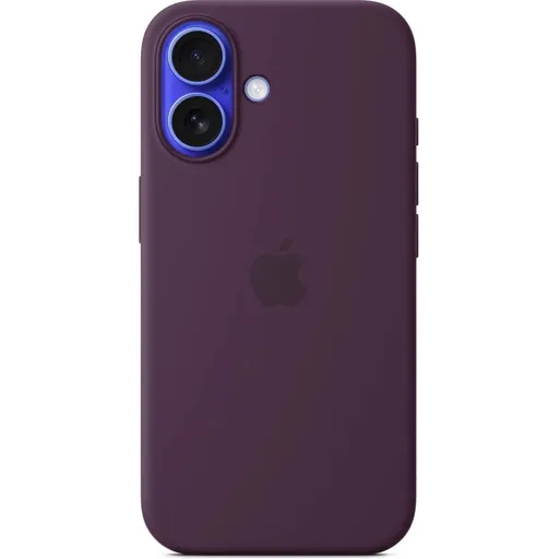 iPhone 16 Silicone Case with MS - Plum