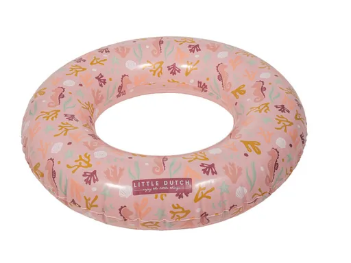LITTLE DUTCH Kruh nafukovací pro plavání Ocean Dreams Pink
