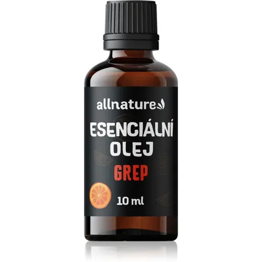 Allnature Esenciální olej Grep esenciální vonný olej s povzbuzujícím účinkem 10 ml
