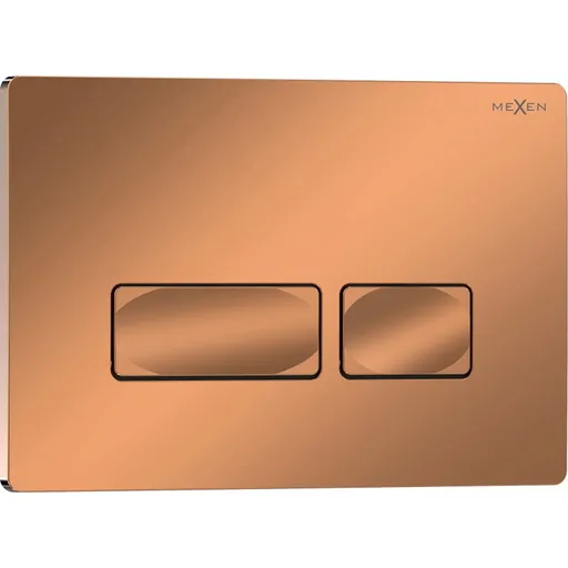 MEXEN Tex 04 splachovací tlačítko, růžové zlato lesklá 6104-09