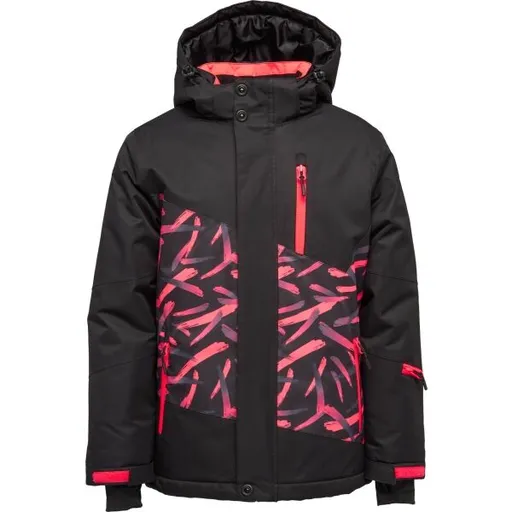 Lewro WISTERIA Dívčí zimní bunda, černá, velikost 140-146