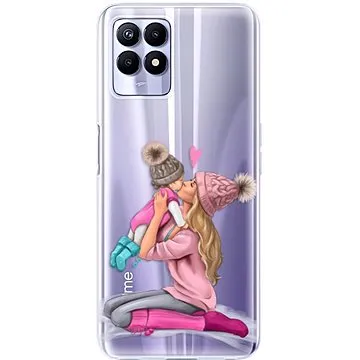 iSaprio Kissing Mom pro Blond and Girl pro Realme 8i (kmblogirl-TPU3-Rlm8i)