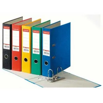 Pořadač pákový, A4, 50mm, červený, Esselte, prešpanový potah, cena za 1ks, 5ks