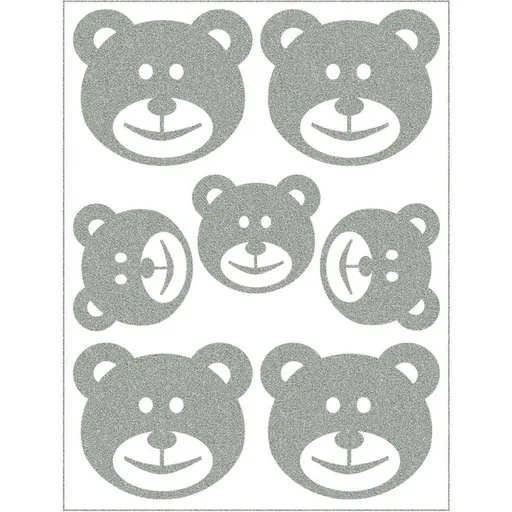 Reflexní nažehlovací motivy medvídek