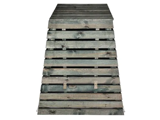 Dřevěný kompostér 800 L pyramida - česká výroba, zelený